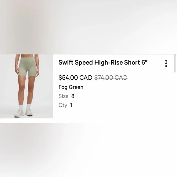 lululemon Swift Speed High-Rise Shorts 6” - Picture 4 of 4